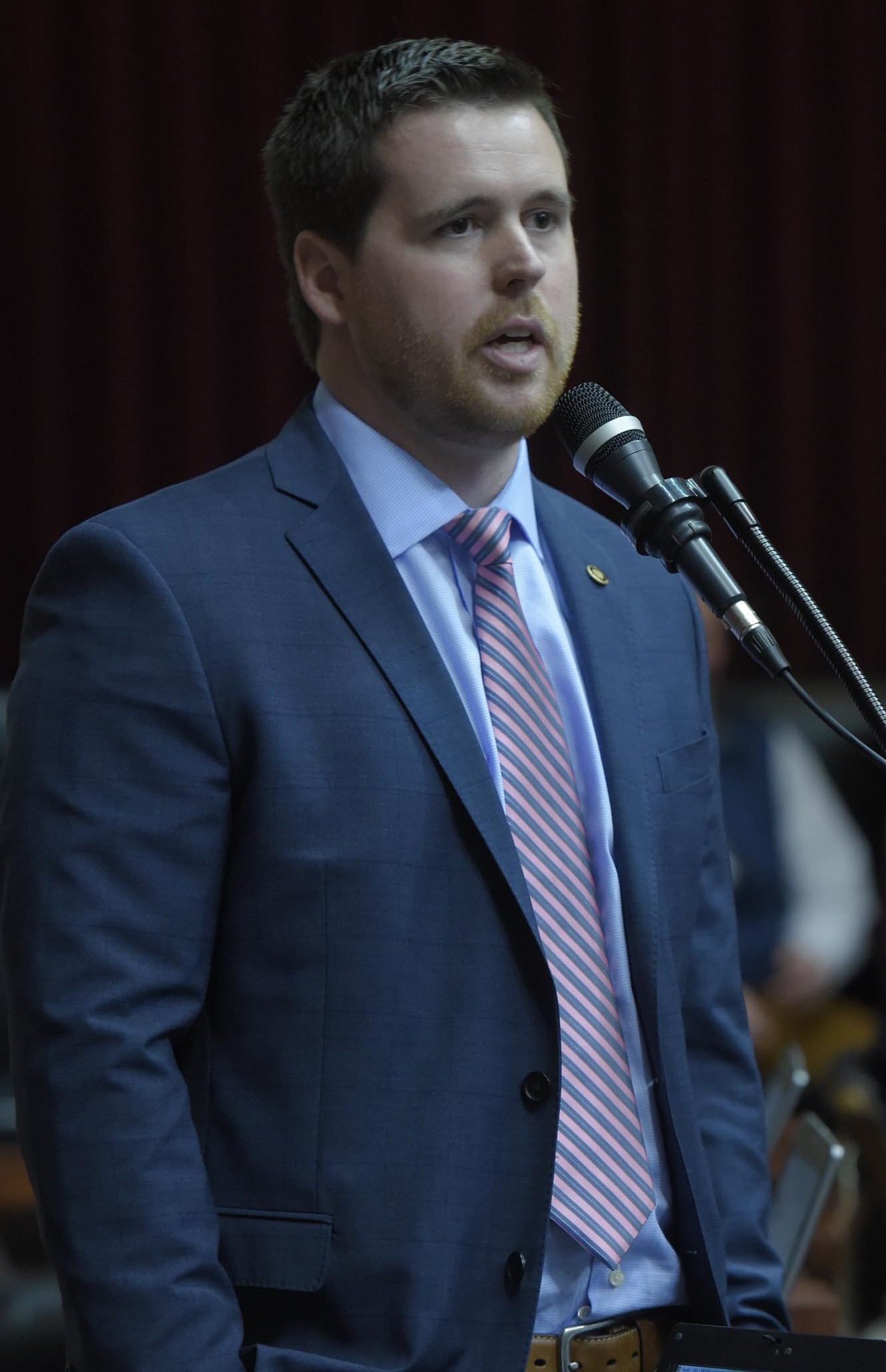 House Budget Committee Chairman Scott Fitzpatrick again carried unemployment fund reform legislation as he did in 2015. (photo; Tim Bommel, Missouri House Communications)